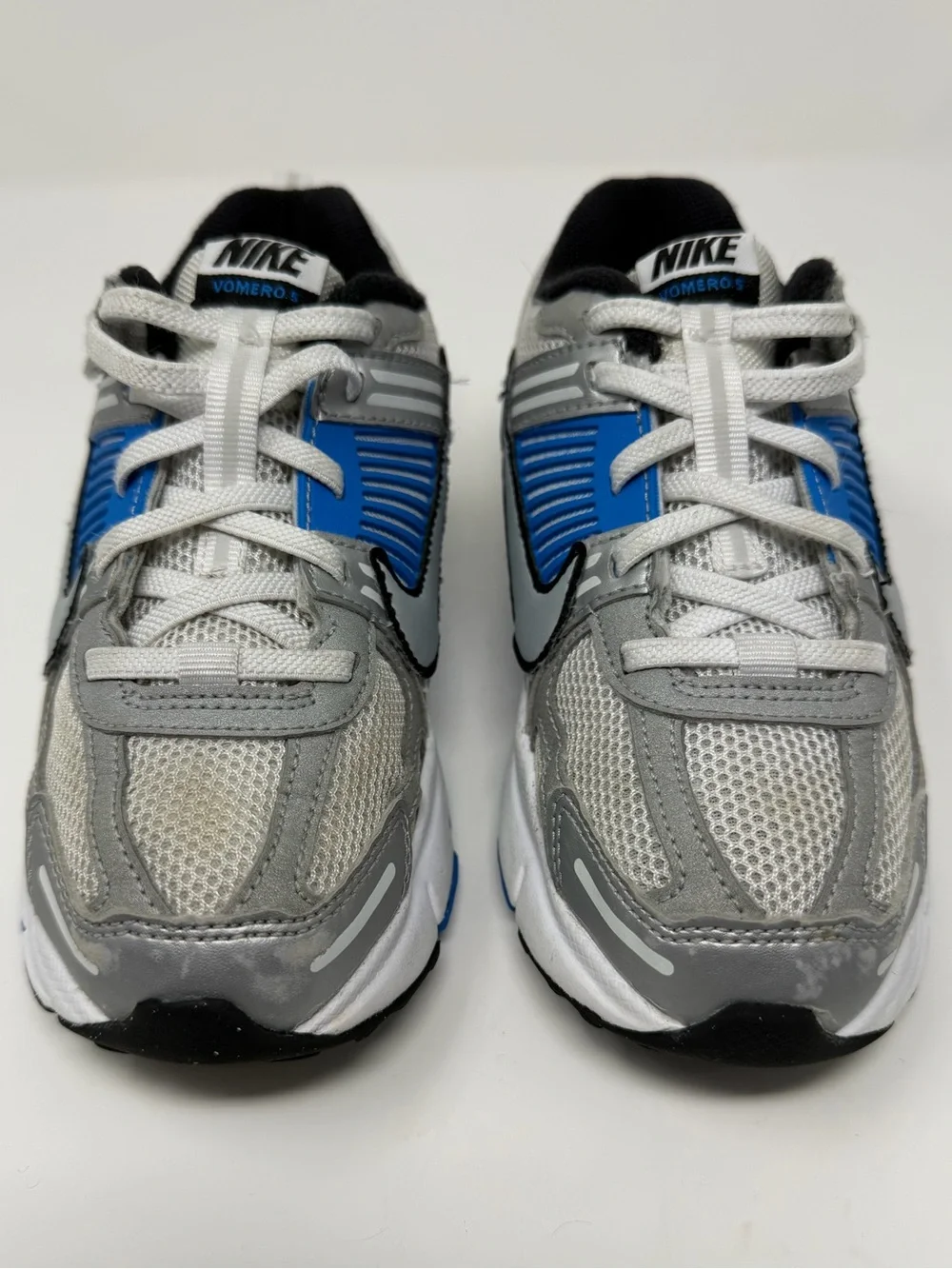 Nike Kids' Gray and Blue Athletic Sneakers Sz. 1.5y